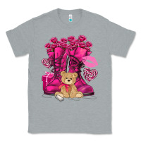 Heather Grey Army boots Valentine's Day Classic Tee - HowdyJamesFarm