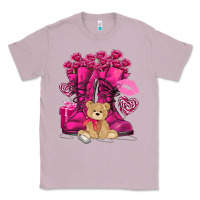 Lilac Army boots Valentine's Day Classic Tee - HowdyJamesFarm