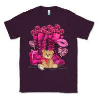 Plum Army boots Valentine's Day Classic Tee - HowdyJamesFarm