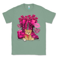 Sage Army boots Valentine's Day Classic Tee - HowdyJamesFarm