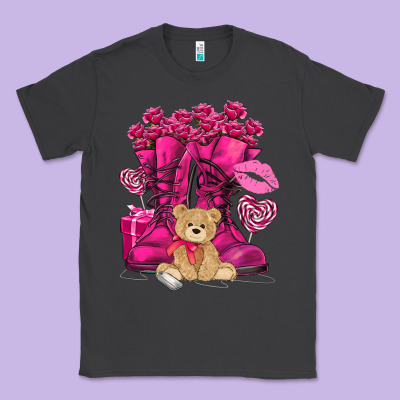 Army Boots Valentine's Day Classic Tee Designed By Howdyjamesfarm