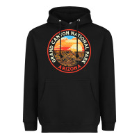 Black Vintage Grand Canyon National Park Retro 80s Graphic Heavyweight Hoodie - longCreatives