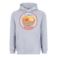Heather Grey Vintage Grand Canyon National Park Retro 80s Graphic Heavyweight Hoodie - longCreatives