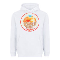 White Vintage Grand Canyon National Park Retro 80s Graphic Heavyweight Hoodie - longCreatives