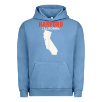 Pigment Pebble Blue hanford california usa state america travel californian Urban Hoodie - longCreatives