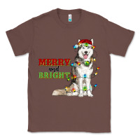 Chestnut Merry And Bright Husky Classic Tee - RanaPortraitStore