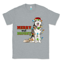 Heather Grey Merry And Bright Husky Classic Tee - RanaPortraitStore