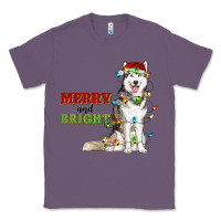 Lavender Merry And Bright Husky Classic Tee - RanaPortraitStore