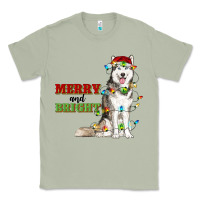 Matcha Merry And Bright Husky Classic Tee - RanaPortraitStore