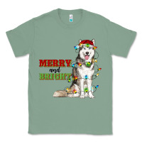 Sage Merry And Bright Husky Classic Tee - RanaPortraitStore