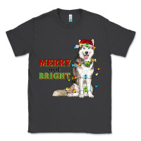 Smoke Merry And Bright Husky Classic Tee - RanaPortraitStore