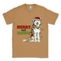 Toasted Coconut Merry And Bright Husky Classic Tee - RanaPortraitStore
