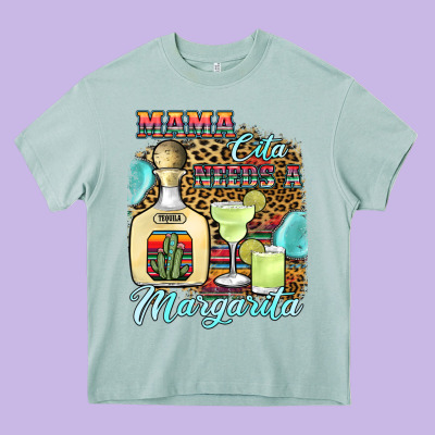 Mama Cita Needs A Margarita1 Heavy Core Tee Designed By Jahusdesignshop