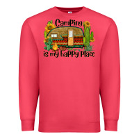 Cardinal camping is my happy place caravan Premium Sweatshirt - BarkalooDesign