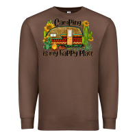 Chestnut camping is my happy place caravan Premium Sweatshirt - BarkalooDesign