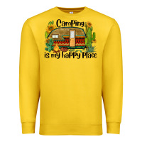 Lemon camping is my happy place caravan Premium Sweatshirt - BarkalooDesign