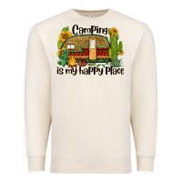 Sandshell camping is my happy place caravan Premium Sweatshirt - BarkalooDesign