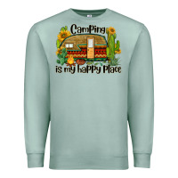 Seafoam camping is my happy place caravan Premium Sweatshirt - BarkalooDesign