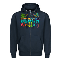 Navy the beach is calling Zipper Hoodie - Artiststas