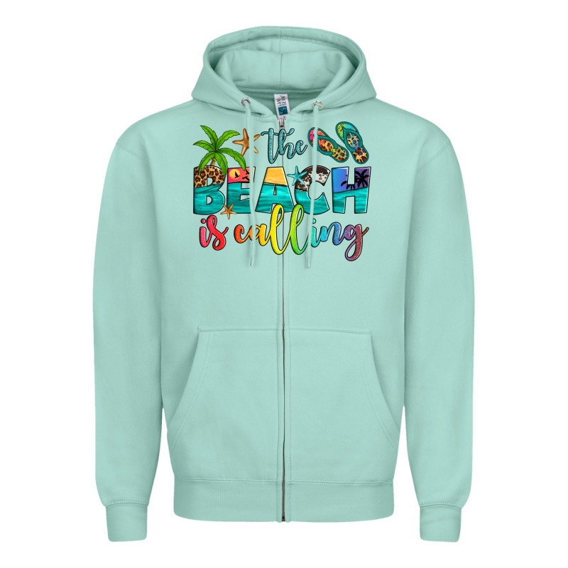 The Beach Is Calling Zipper Hoodie by Artiststas | Teevron