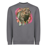 Storm leopard baby hippo Heavyweight Sweatshirt - LillyAllenDesigns