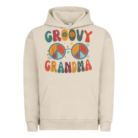 Pigment French Oak groovy grandma retro 70s peace sign design grandmother Urban Hoodie - longCreatives