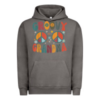 Pigment Tornado groovy grandma retro 70s peace sign design grandmother Urban Hoodie - longCreatives