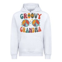 White groovy grandma retro 70s peace sign design grandmother Urban Hoodie - longCreatives