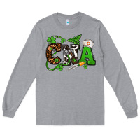 Heather Grey St. Patrick's Day CNA Long Sleeve Tee - OliviaCreatesArt