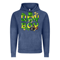 Vintage Denim Lucky Boy St. Patrick's Day Vintage Hoodie - HowdyJamesFarm