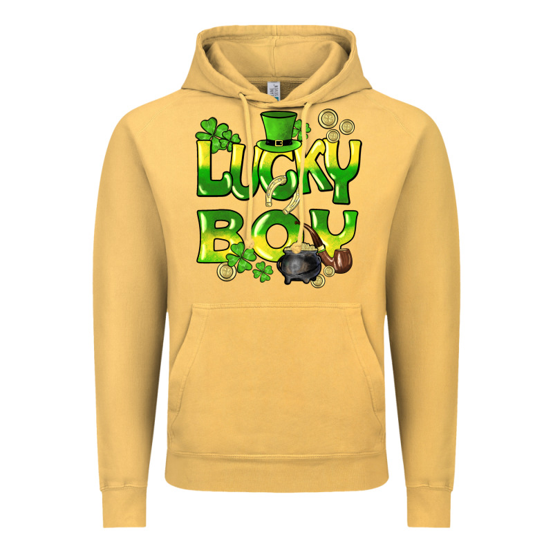 Lucky Boy St. Patrick's Day Vintage Hoodie by HowdyJamesFarm | Teevron