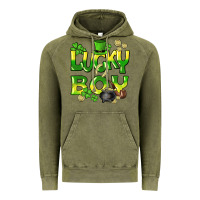 Vintage Olive Lucky Boy St. Patrick's Day Vintage Hoodie - HowdyJamesFarm