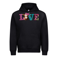 Black love with guernsey cow Urban Hoodie - AdoDesignShop