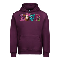 Mauve Wine love with guernsey cow Urban Hoodie - AdoDesignShop
