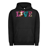 Pigment Black love with guernsey cow Urban Hoodie - AdoDesignShop