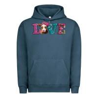 Pigment Midnight Navy love with guernsey cow Urban Hoodie - AdoDesignShop