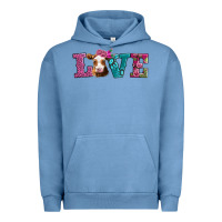 Pigment Pebble Blue love with guernsey cow Urban Hoodie - AdoDesignShop