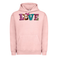 Pigment Salmon love with guernsey cow Urban Hoodie - AdoDesignShop