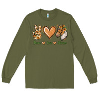 Army Green Peace Love Horses Long Sleeve Tee - Jasminsmagicworld