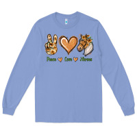 Colony Blue Peace Love Horses Long Sleeve Tee - Jasminsmagicworld