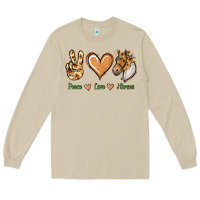 Mushroom Peace Love Horses Long Sleeve Tee - Jasminsmagicworld