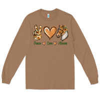 Toasted Coconut Peace Love Horses Long Sleeve Tee - Jasminsmagicworld