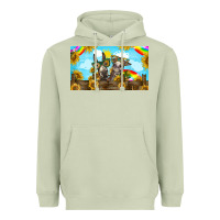 Matcha 2 donkeys sunflower Heavyweight Hoodie - BarkalooDesign