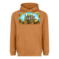 Meerkat 2 donkeys sunflower Heavyweight Hoodie - BarkalooDesign
