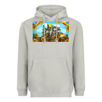 Moon Dust 2 donkeys sunflower Heavyweight Hoodie - BarkalooDesign