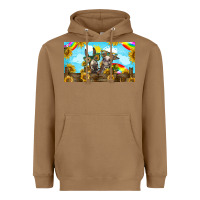 Toasted Coconut 2 donkeys sunflower Heavyweight Hoodie - BarkalooDesign