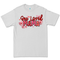 Dove Grey one loved mama valentine's day Premium Tee - texasbilliewilder