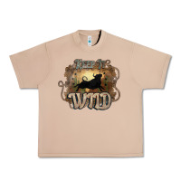Burro Keep it wild western bull Urban Heavy Tee - HowdyJamesFarm
