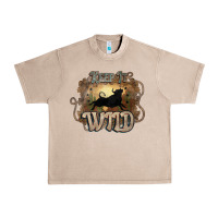French Oak Keep it wild western bull Urban Heavy Tee - HowdyJamesFarm