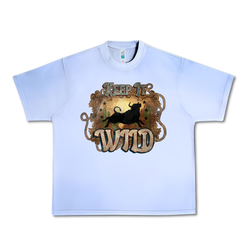 Keep It Wild Western Bull Urban Heavy Tee by HowdyJamesFarm | Teevron